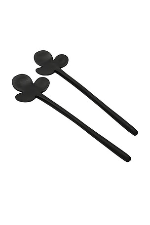 Tina Frey Designs Fleur Serving Set in Black