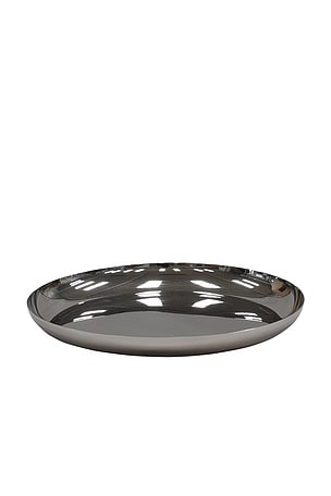 Tina Frey Designs Modern Medium Platter in Metallic Silver
