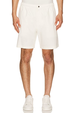 Theory Moonsoft Cotton Easy Shorts in Cream