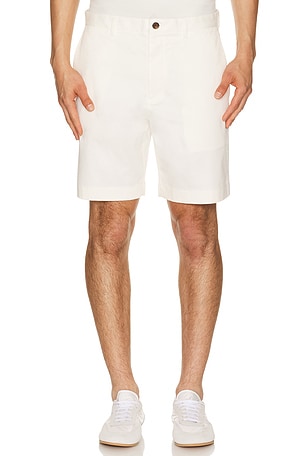 Theory Moonsoft Cotton Standard Shorts in Ivory