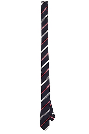 Thom Browne Classic Stripe Tie in Blue