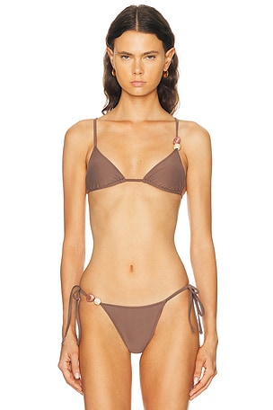 Tropic of C Equator Bikini Top in Brown