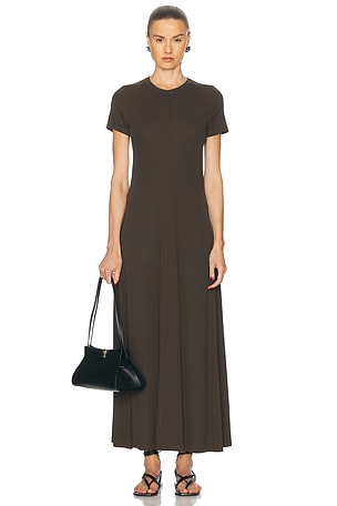 Toteme Fluid Jersey Dress in Charcoal