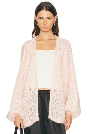 Toteme Puffed Cardigan in Pink