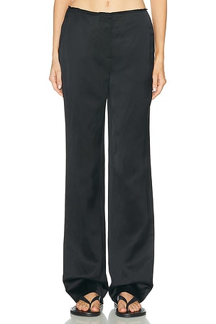Toteme Easy Undone Edge Trouser in Black
