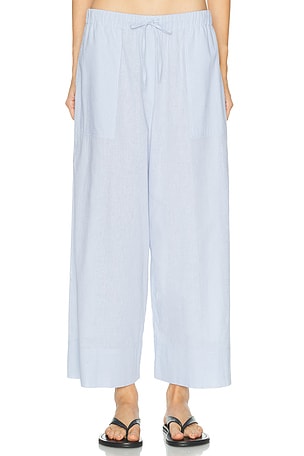 Toteme Wide Summer Pant in Baby Blue