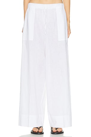 Toteme Wide Summer Pant in White