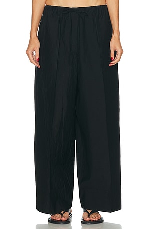 Toteme Wide Summer Pant in Black