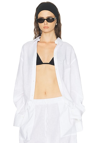 Toteme Oversized Summer Top in White