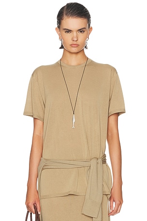 Toteme Tee Knit Top in Tan
