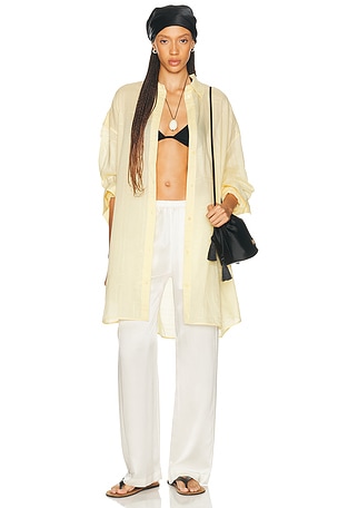 Toteme Long Summer Top in Yellow