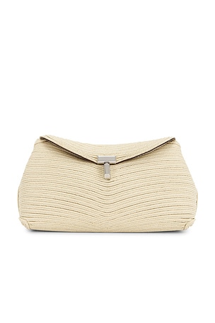 Toteme Mini T-Lock Clutch in Neutral