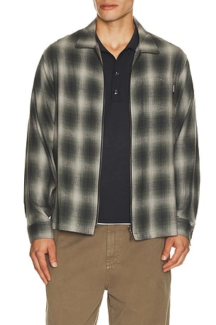 thisisneverthat Nep Check Zip Shirt in Grey