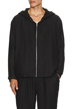 True Tribe Adam Zip Up in Black