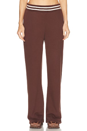 THE UPSIDE Toluca Willow Wide Leg Pant in Brown