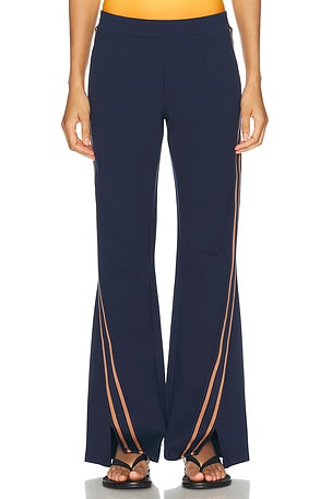 THE UPSIDE Toledo Petra Flare Pant in Navy,Peach