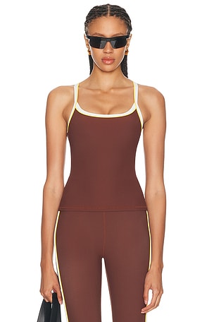 THE UPSIDE Rhythm Caleb Tank Top in Brown