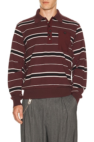 Undercover Polo Shirt in Burgundy