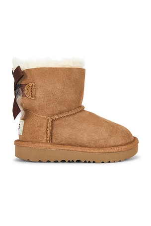 UGG Toddler Mini Bailley Bow II Boot in Brown