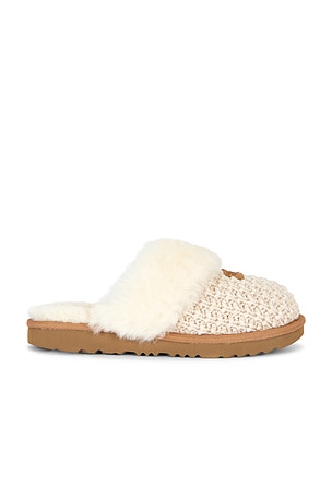 UGG Kids' Cozy II Knit Slipper in Cream
