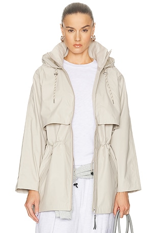 Varley Alyssa Rain Jacket in Beige