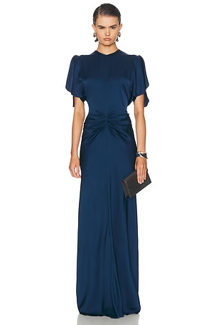 Victoria Beckham Isabella Gown in Blue