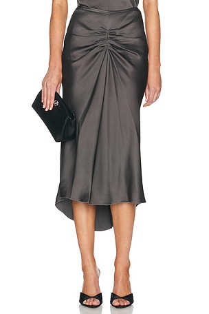Victoria Beckham Bela Skirt in Brown