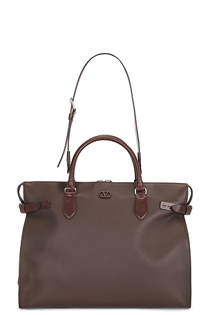 Valentino Garavani Large Double Handle Bag in Brown