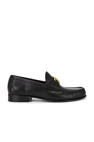 Valentino Garavani V Logo Signature Loafer in Black
