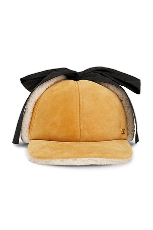 Valentino Garavani VLogo Signature Baseball Hat in Brown