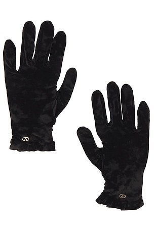 Valentino Garavani VLogo Signature Gloves in Black