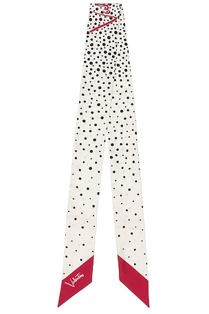 Valentino Garavani Scarf Bandeau in Cream,Red
