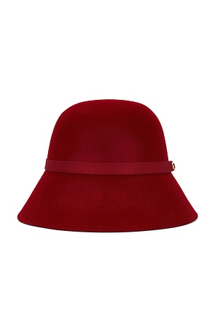 Valentino Garavani V Logo Signature Bucket Hat in Red
