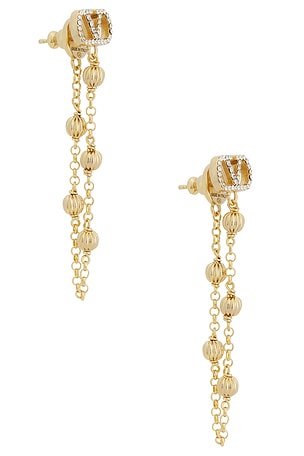 Valentino Garavani VLogo Signature Earrings in Metallic Gold