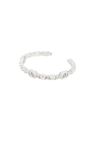 Valentino Garavani Ovalette Cuff Bracelet in White