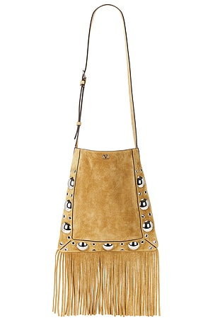 Valentino Garavani Nellcote Medium Crossbody Bag in Tan