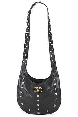 Valentino Garavani Hoboho Small Hobo Bag in Black