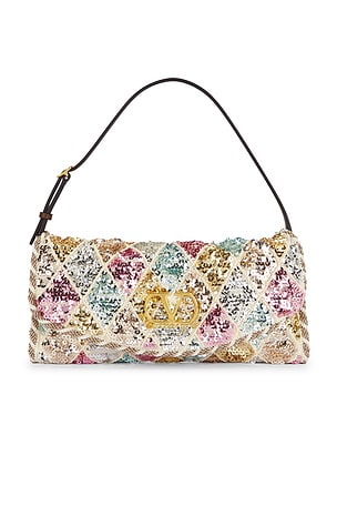 Valentino Garavani Vain Clutch in Cream