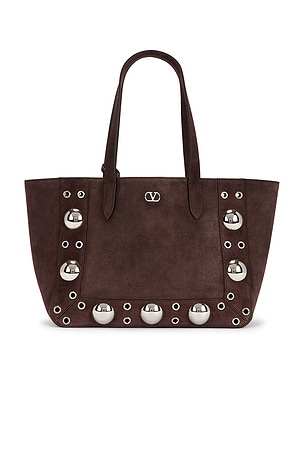 Valentino Garavani Nellcote Medium Tote Bag in Brown