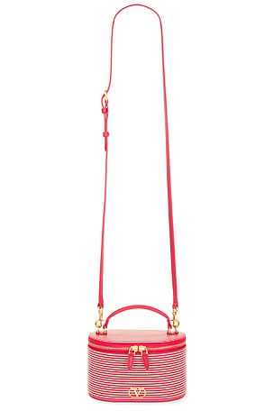Valentino Garavani VLogo Signature Vanity Case Bag in Red