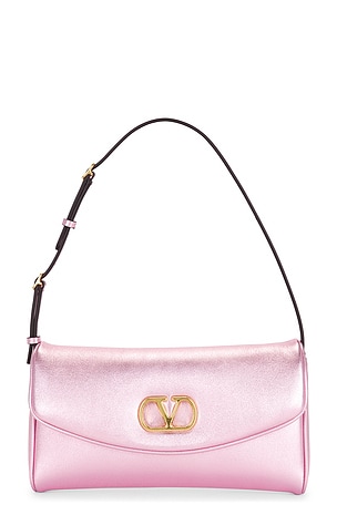 Valentino Garavani Devain Small Shoulder Bag in Rose
