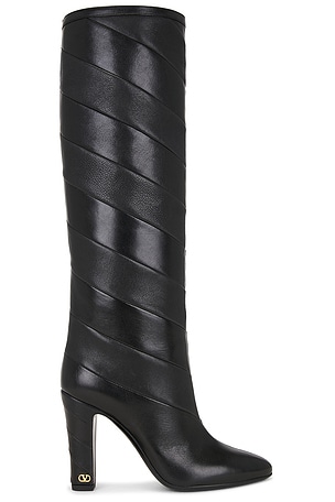 Valentino Garavani Patchwork Rayons 100 Boot in Black