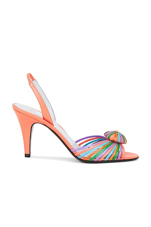 Valentino Garavani Royal Heart Sandal in Coral