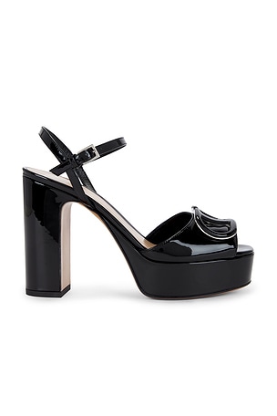 Valentino Garavani Vlogo Signature Sandal in Black