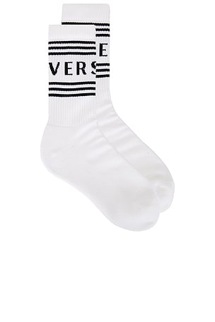 VERSACE Athletic Socks in White