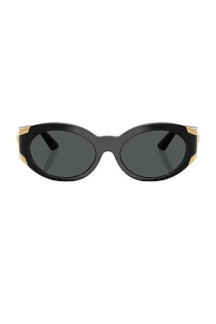 VERSACE Oval Sunglasses in Black