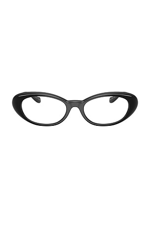 VERSACE Oval Eyeglasses in Black