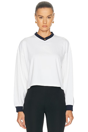 VERSACE Long Sleeve Sweatshirt in White