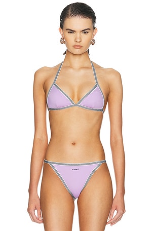 VERSACE Bikini Top in Mauve