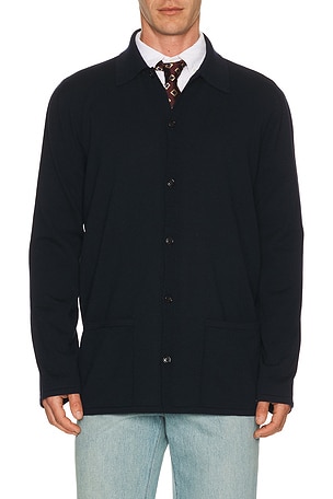 Valentino Wool Cardigan in Navy